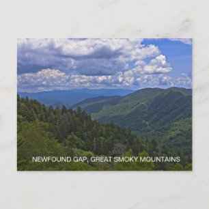 Carte Postale Col de Newfound, Parc national des Great Smoky Mou