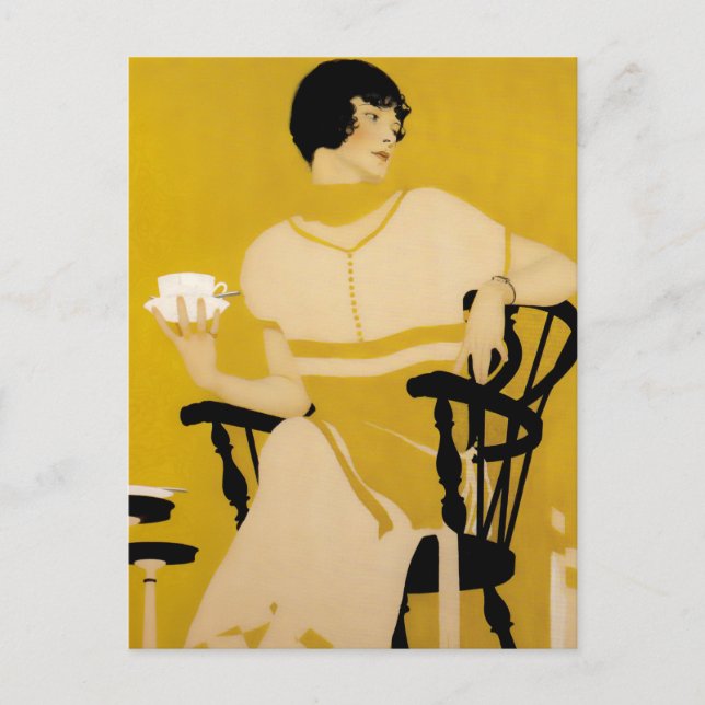 Carte Postale Coles Phillips  Publicité pour vaisselle “Une tass (Devant)