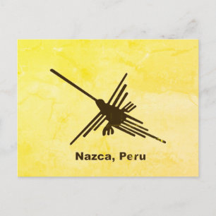 Carte Postale Colibri en détresse Nazca, Pérou
