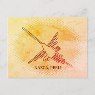 Carte Postale Colibri Nazca Geoglyph, Pérou