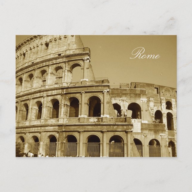 Carte Postale Colisée De Rome (Devant)