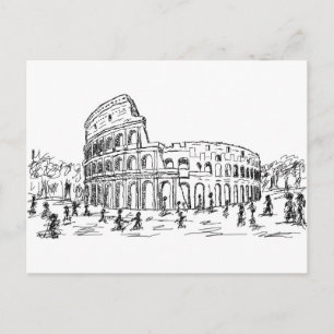 Carte Postale colisée de rome