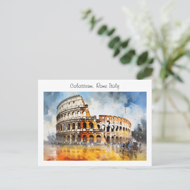 Carte Postale Colisée - Rome Italie (Debout devant)