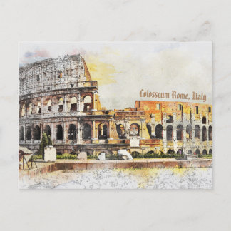 Carte Postale Colisée Rome, Italie