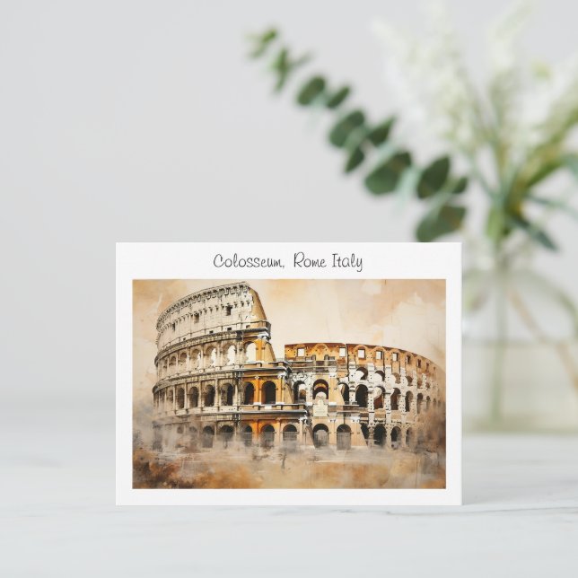 Carte Postale Colisée - Rome Italie (Debout devant)