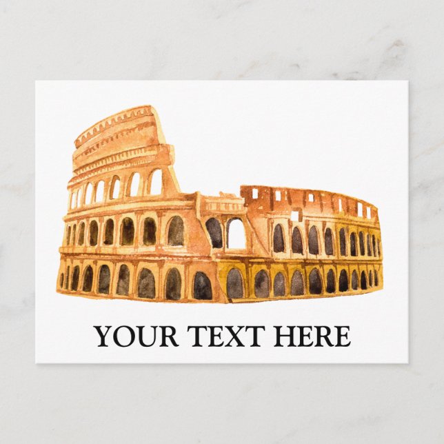 Carte Postale Colisée Rome, Italie Design personnalisé (Devant)