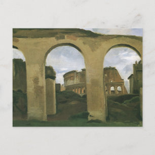 Carte Postale Colisée vue à travers les Arcades à Rome, Italie