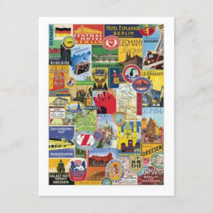 Carte Postale Collage Allemagne