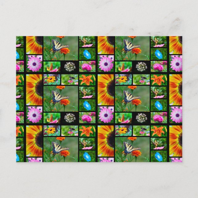 Carte Postale Collage de beauté de printemps (Devant)