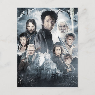 Carte Postale Collage de caractères 3