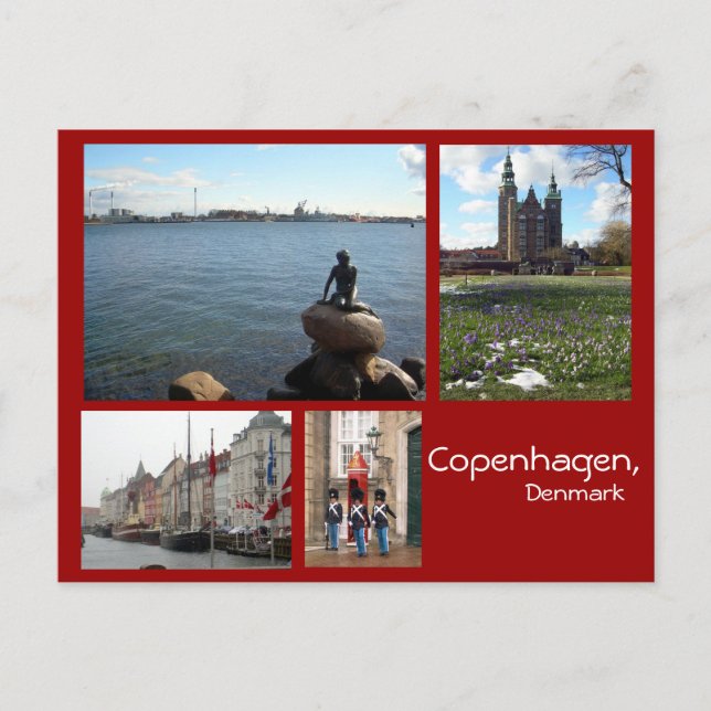 Carte Postale Collage de Copenhague (Devant)