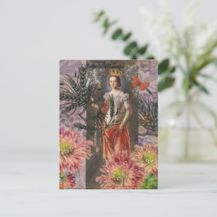 Carte Postale Collage de la déesse céleste Vierge : Céleste vint