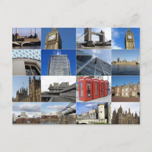 Carte Postale Collage de Londres