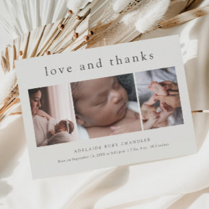 Carte Postale Collage de photos d'amour et de remerciements Nouv
