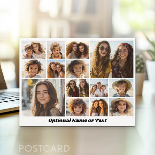 Carte Postale Collage de photos Instagram - Jusqu'à 14 photos