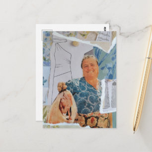 Carte Postale Collage de poulet pour le dîner