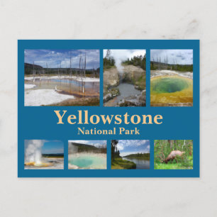 Carte Postale Collage de Yellowstone 3