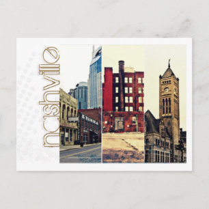 Carte Postale Collage du centre-ville de Nashville