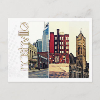 Carte Postale Collage du centre-ville de Nashville