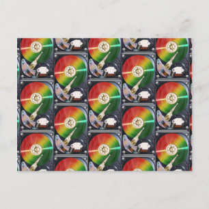 Carte Postale Collage du disque dur de l'ordinateur