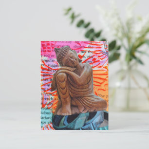 Carte Postale Collage en techniques mixtes sur la paix