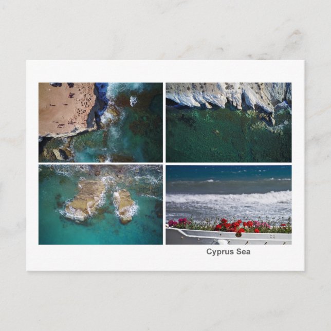 Carte Postale Collage maritime de Chypre (Devant)
