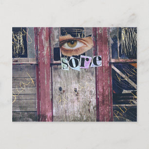 Carte Postale collage oculaire