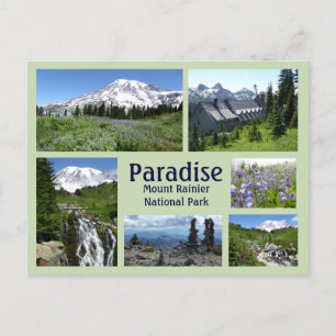 Carte Postale Collage Paradise (Mont Rainier)