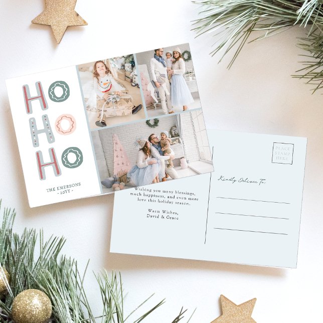 Carte postale Collage photo (Photo Collage Holiday Postcard
)