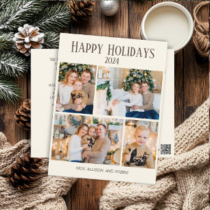 Carte Postale Collage photo 4 Joyeux Noël