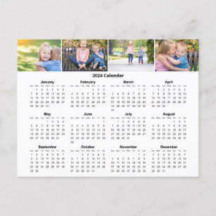 Carte Postale Collage photo de famille personnalisée Calendrier 