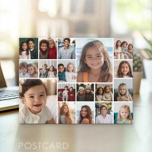 Carte Postale Collage photo personnalisé 18 sur tout l'espace