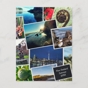 Carte postale Collage photo personnalisée en Nouve