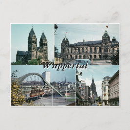 Carte Postale Collage photo Wuppertal vintage