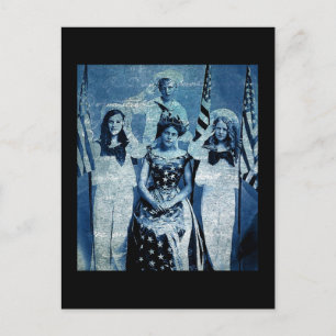 Carte Postale Collage Vintage patriotique