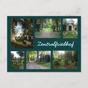 Carte Postale Collage Zentralfriedhof
