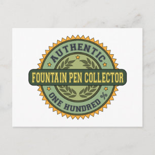 Carte Postale Collecteur de stylo Fontaine authentique