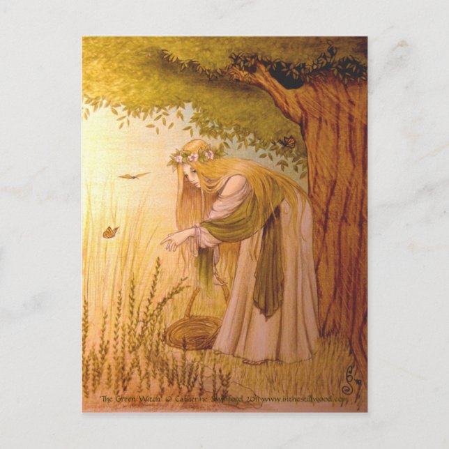 Carte postale collectible 'The Green WItch' (Devant)