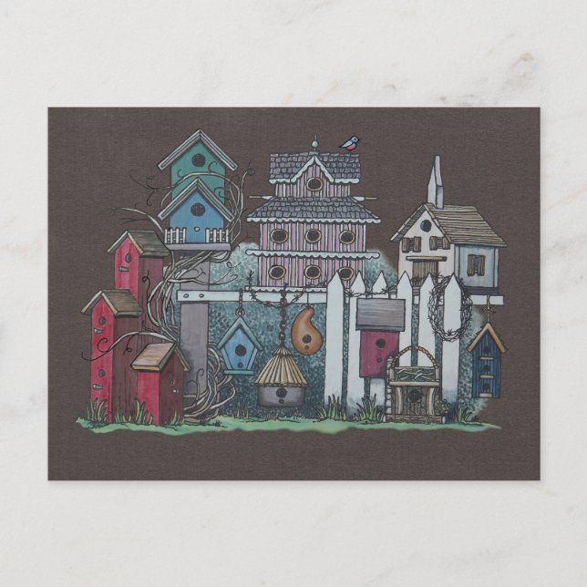 Carte Postale Collection Birdhouse (Devant)