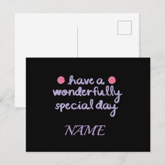Carte Postale Collection de cadeaux et d'anniversaire de jour sp