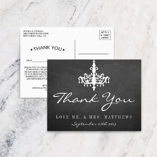 Carte Postale Collection de Mariage Chandelier élégant