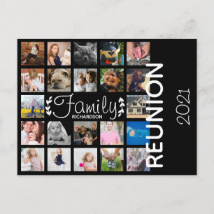 Carte Postale Collection de photos de famille moderne Réunion de