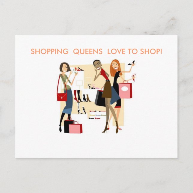 CARTE POSTALE COLLECTION DE REINE SHOPPING (Devant)