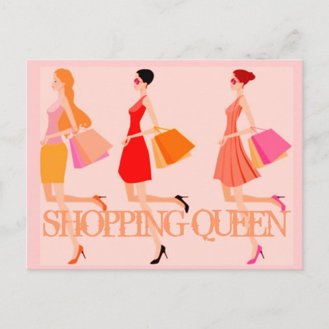 CARTE POSTALE COLLECTION DE REINE SHOPPING (Devant)