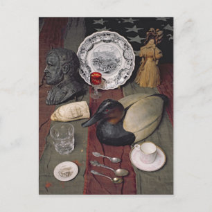 Carte Postale Collection d'objets, y compris une tasse