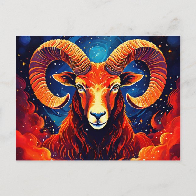 Carte Postale Collection Zodiac Aries (Devant)