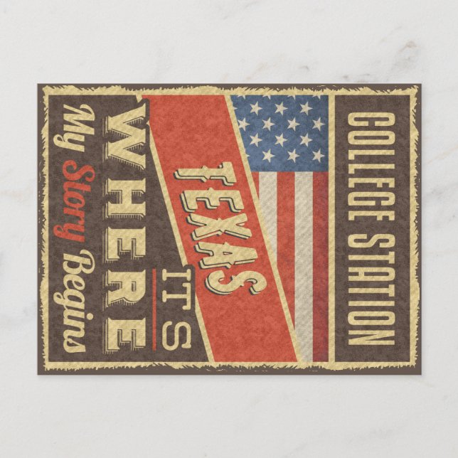 Carte Postale College Station Texas (Devant)