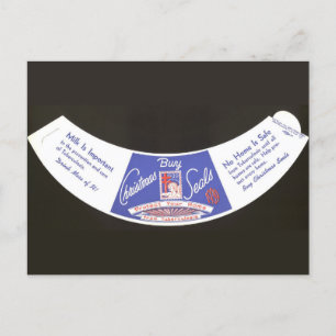 Carte Postale Coller de flacons de Noël 1939