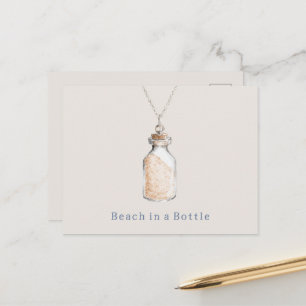 Carte Postale Collier de bouteille de plage
