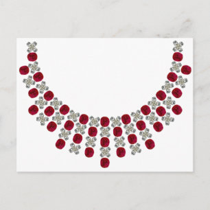 Carte Postale Collier Ruby Hugs and Kisses
